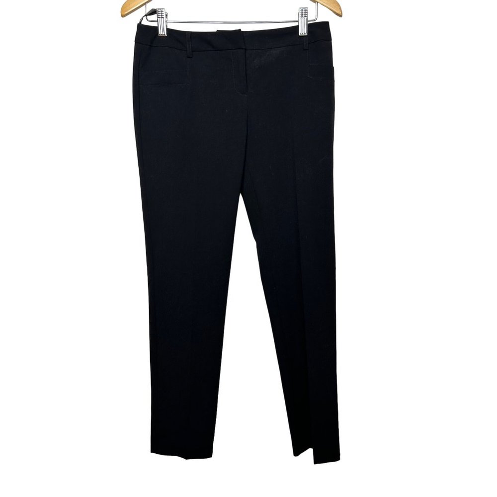 Amanda & Chelsea Black Trouser Pants Women’s 4 Straight 32 x 31.5 Flat Front